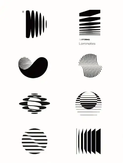 logo设计创意线条的极简演变高级感满满