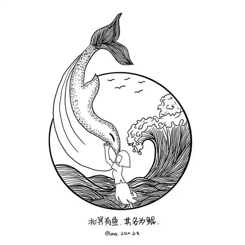大鱼海棠手绘简笔画