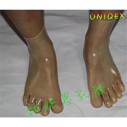 乳胶五指袜一次成型五指袜乳胶一次成型五指袜透明色五指袜瘦身塑【15