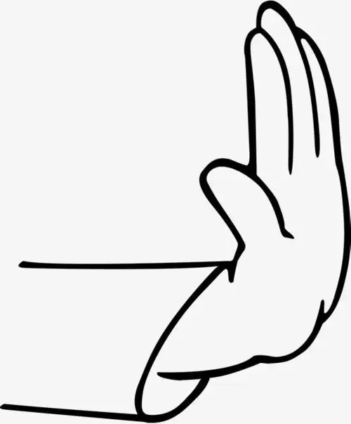 双手不赞成拒绝手势图片