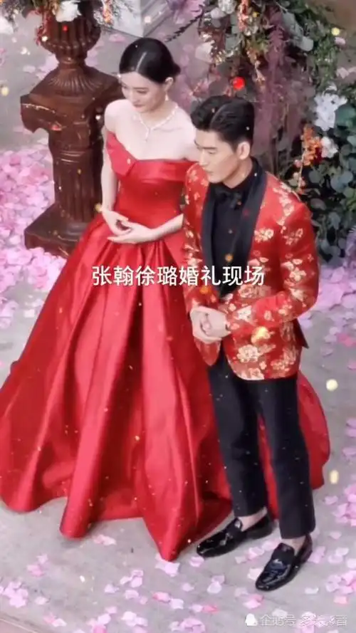 张翰 徐璐歌曲恋爱画板 张翰徐璐婚礼现场