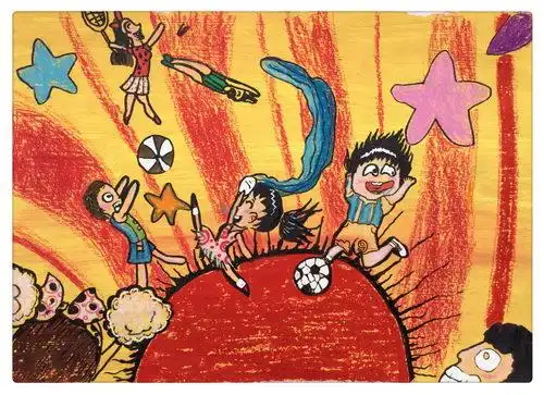 少儿书画作品-阳光下成长/儿童书画作品阳光下成长欣赏_中国少儿美术