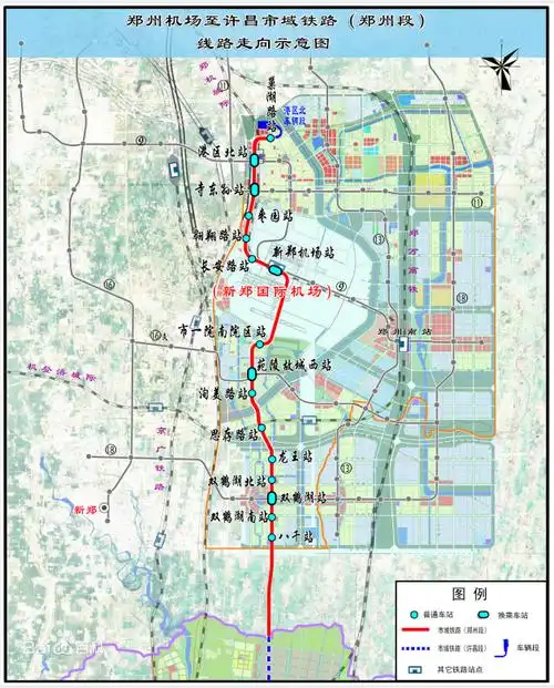而最直接获利的区域就是郑南的航空港区,地铁17号线带来的大量客流和