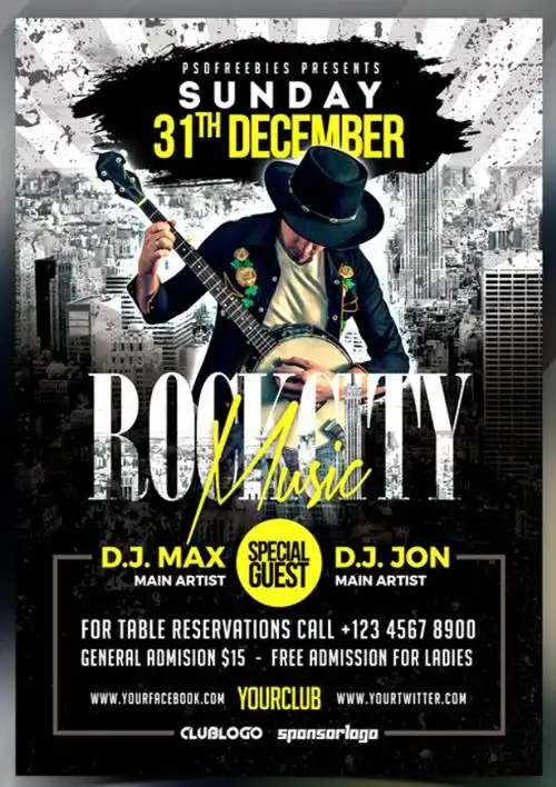 摇滚音乐会海报