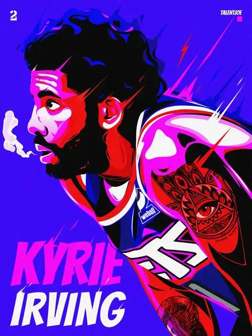 procreate  #插画  #我是原创插画师  #nba  #欧文欧神仙