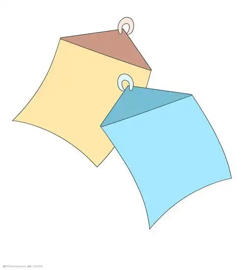 蓝色的ppt装饰插画