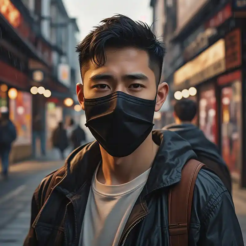 01 帅气男生戴口罩头像 90 这里有一组超帅的男生戴口罩头像,真人