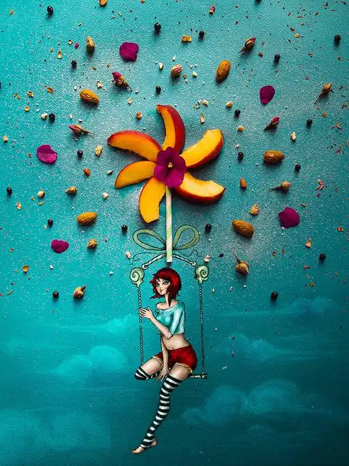 非常有创意的,意大利插画家cinzia bolognesi的手指画