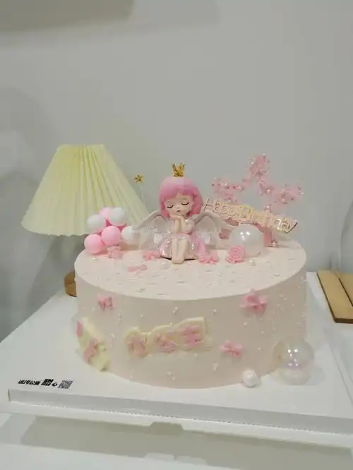 10寸粉色蜜雪儿公主生日蛋糕小女孩蛋糕