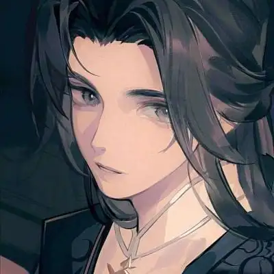 动漫男头眼里有星辰大海神明