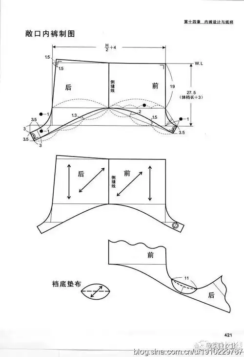 内裤纸样-服装打版/工艺讨论 - 穿针引线服装论坛