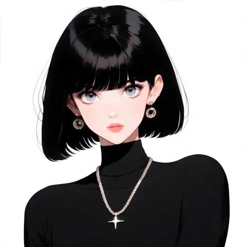 旧漫头像|厌世脸短发甜酷女孩