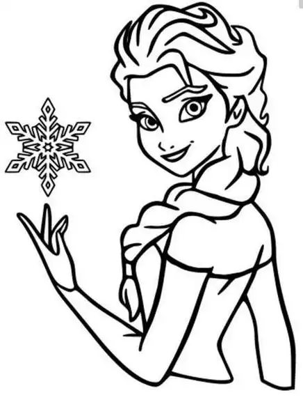 冰雪奇缘艾莎公主简笔画简单的画法
