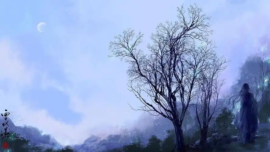 古风 古韵 中国风 手帐素材 插画 手绘 彩绘 头像 壁纸