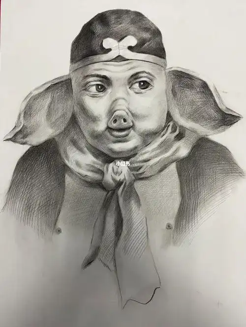八戒八戒心肠不坏八戒八戒傻得可爱猪八戒素描头像