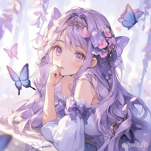 紫色系头像,赶紧冲冲冲