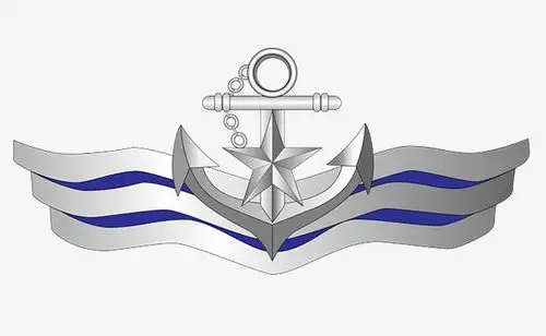 海军胸标ai矢量图