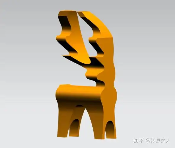 ugnx一头艺术鹿模型简单又有创意