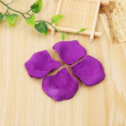 玫瑰花瓣浪漫手抛花撒花无纺布婚庆场景生日户外婚礼酒店ktv 紫色花瓣