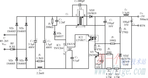 tny264开关电源的应用