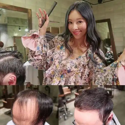 剪一次头发630元美女发型师专治秃顶男年入6亿改造前后惊艳网友这是同