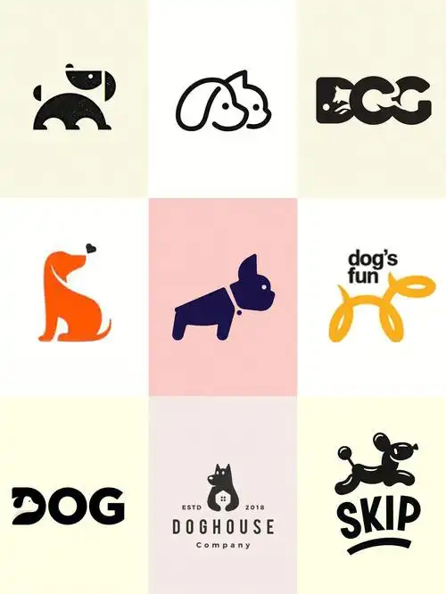一组萌萌的狗元素的logo,希望可以给大家带来灵感#logo设计  #创意