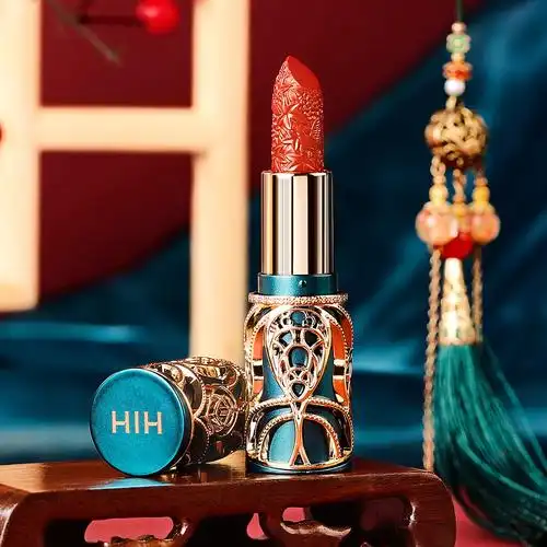 【厂家直供】hih中国风雕花口红哑光雾面丝绒唇膏不易掉色防水女