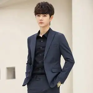 2021tm外景春季新款男士西服套装韩版修身帅气西装xf8224图片