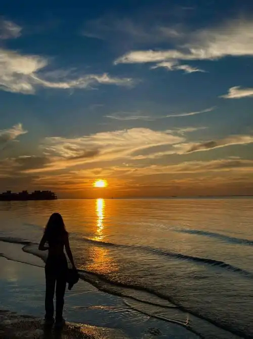 任何人不去海边看日出我都会难过的