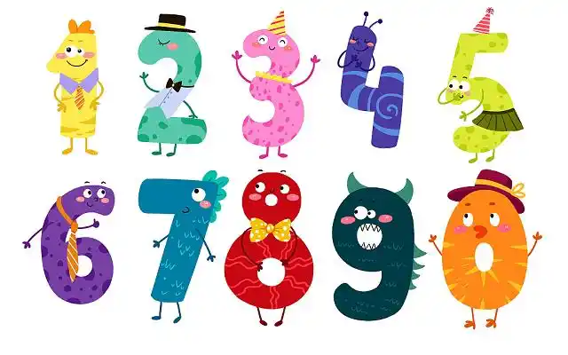 卡通数字幼儿教育数字可爱数字元素卡通创意数字png数字元素