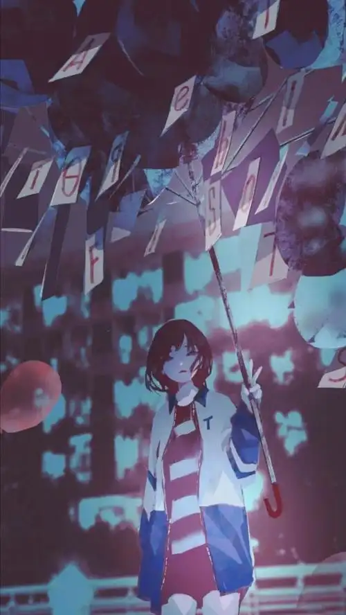 微丧系动漫女生手机高清壁纸