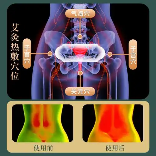 艾草暖宫贴大姨妈痛经生姜正品自发发热经期保暖贴