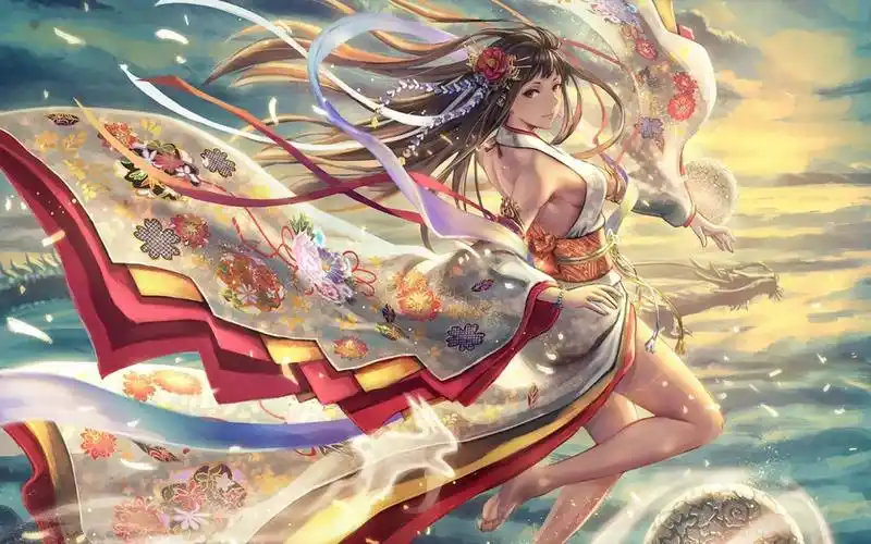 唯美动人的二次元美女桌面壁纸