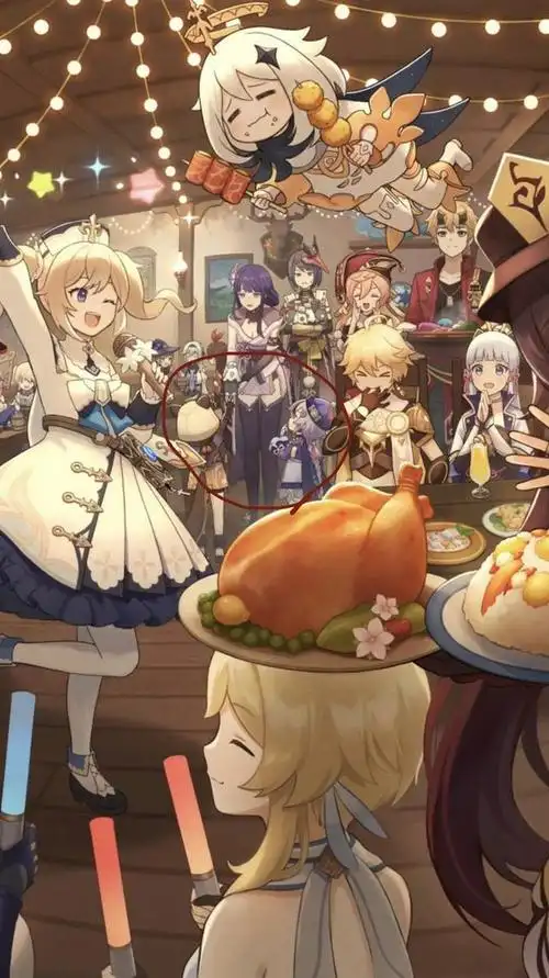 一张13w点赞的"原神全家福照片",里面藏着6个小细节