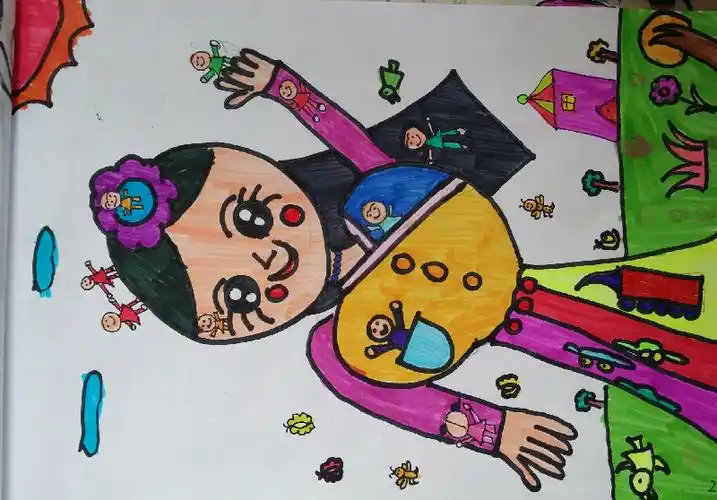 我是小小绘画家喜爱画画的小妞香香