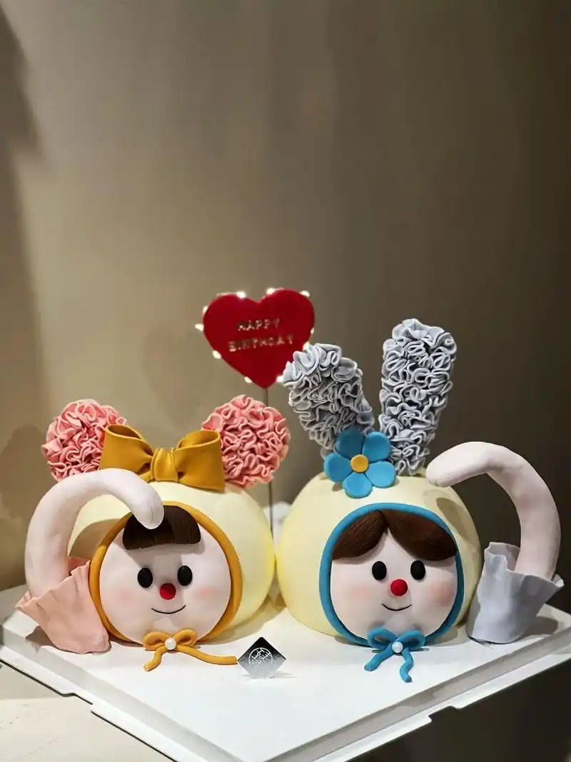 这款蛋糕叫姐妹俩一起过生日|长春无糖蛋糕 绝对是创作的最高境界