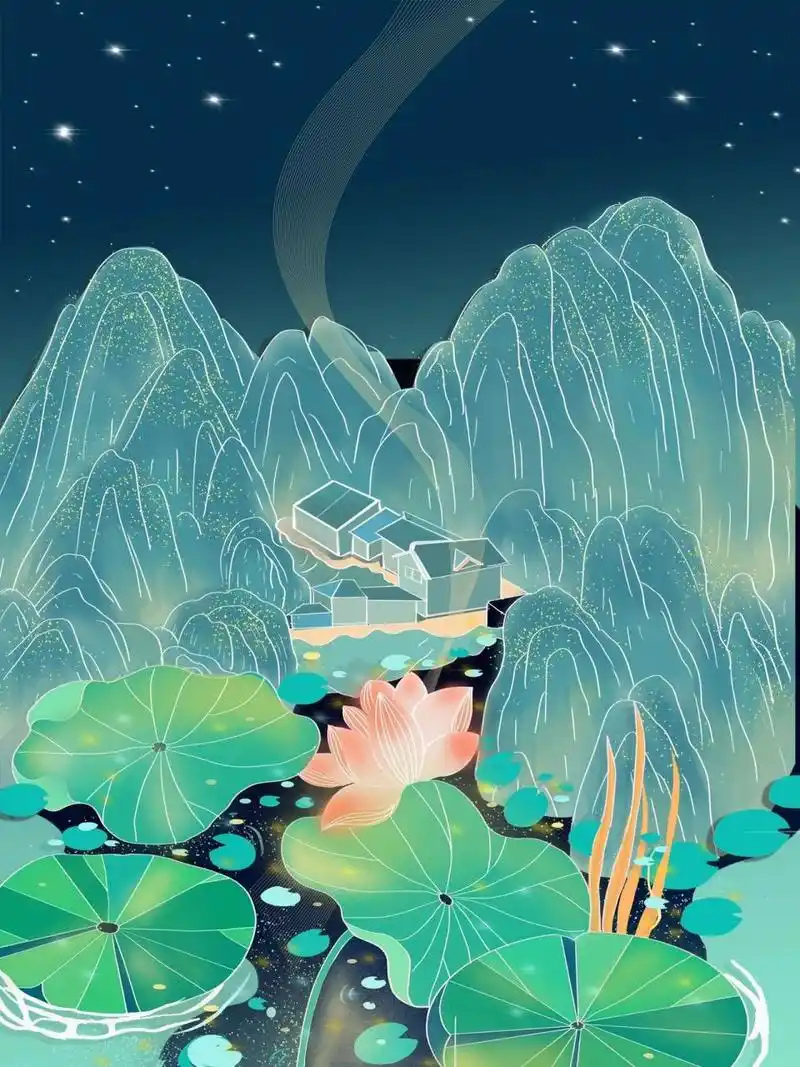 9315 hello,这次给大家收集的是绿色系国潮古风海报背景素材!