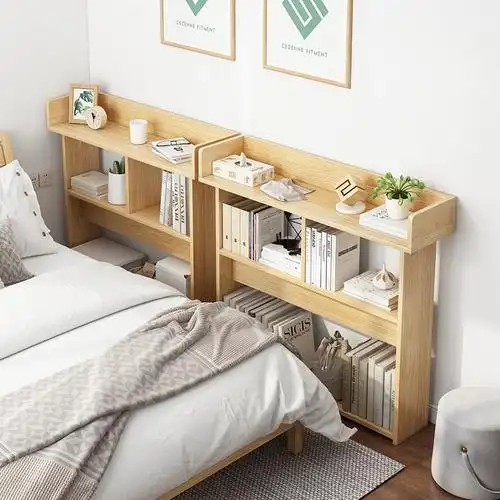 简易床边书架卧室家用床尾床头置物架客厅书柜落地收纳夹缝隙架子