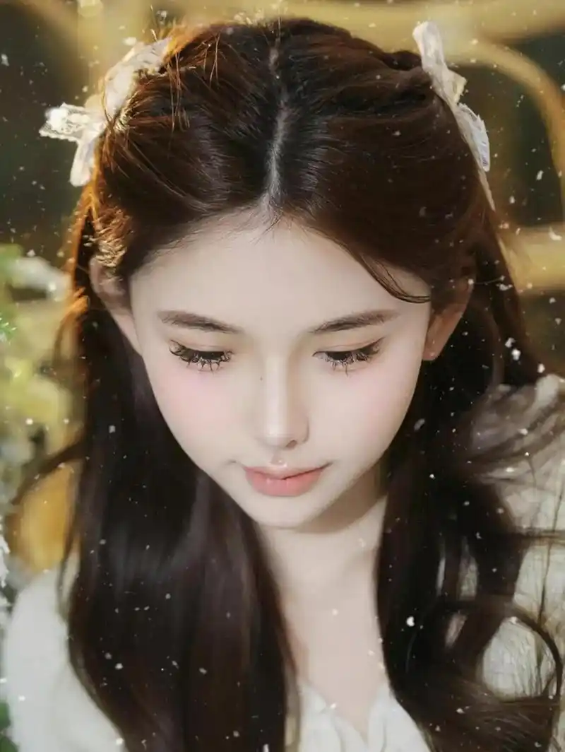 睫毛长长,天生丽质美少女