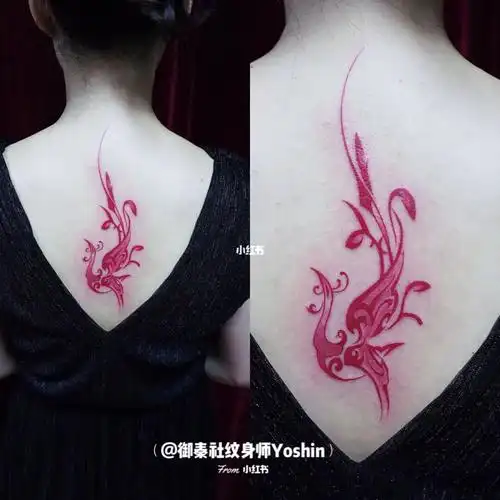 体现了东方女人的柔美与气质凤凰纹身在远古图腾时代被视为神92而予
