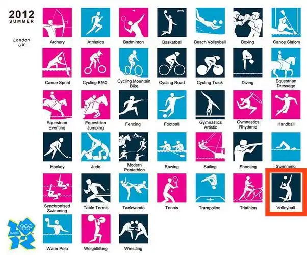 关注东京奥运会首次使用动态图标排球项目长这样