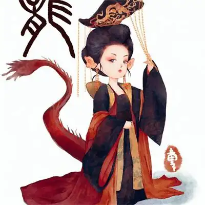 q版可爱十二生肖古风美女动漫头像 专属十二生肖简笔画好看头像