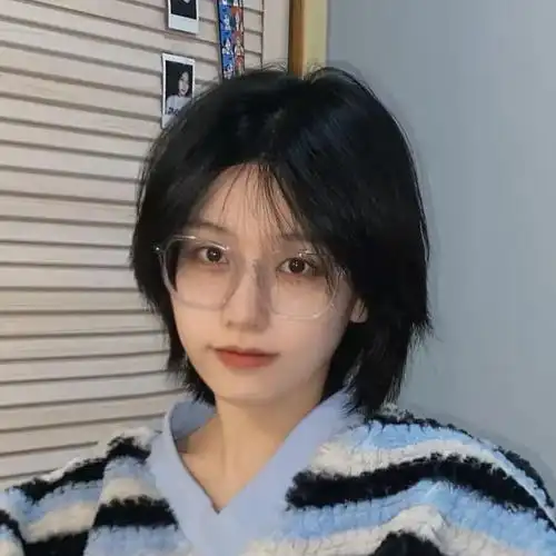 日系狼尾假发 网红同款狼尾假发男女通用帅气日系鲻鱼头中性风时尚