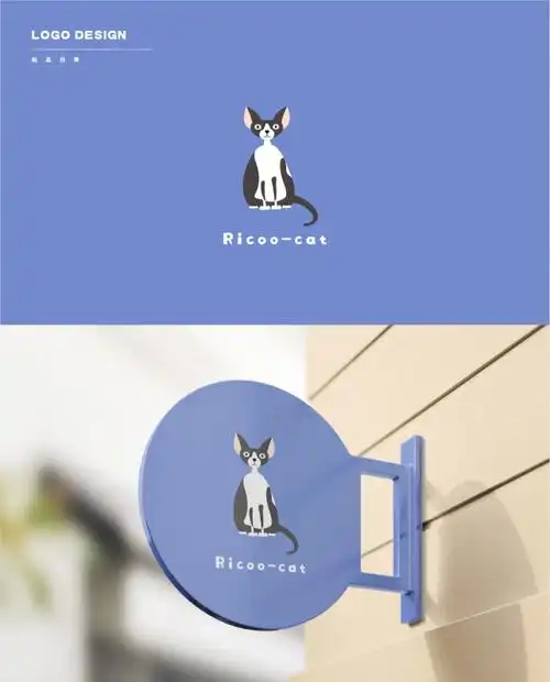 精灵可爱的猫舍logo设计原创设计