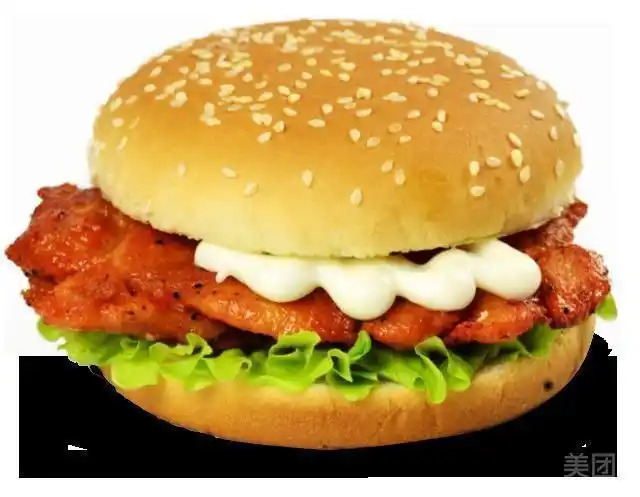 奥尔良鸡腿堡图片