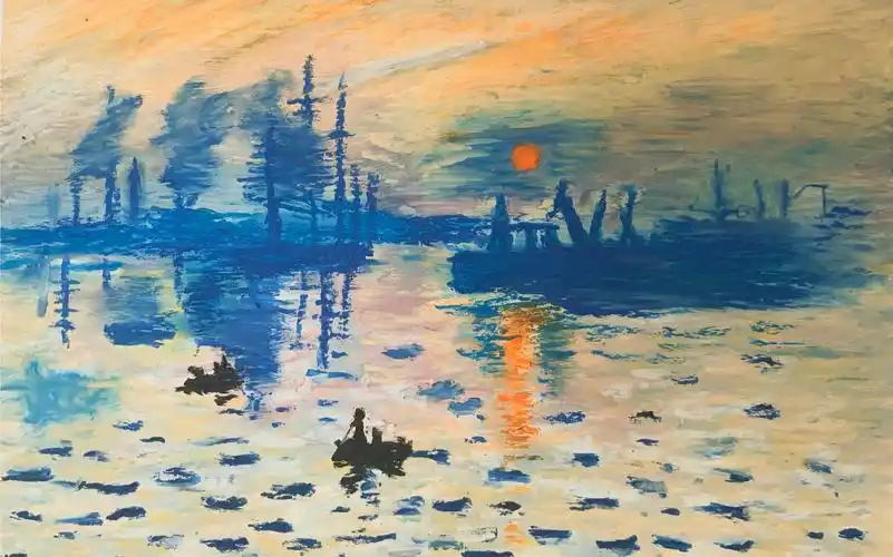 【油画棒临摹】莫奈系列:讲一讲《日出·印象》的故事吧