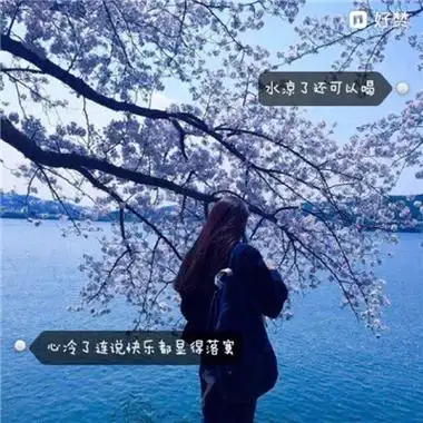 女生唯美带字背影头像大全