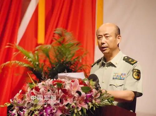 资料图:新任武警上海总队政委,党委书记马荣辉少将.