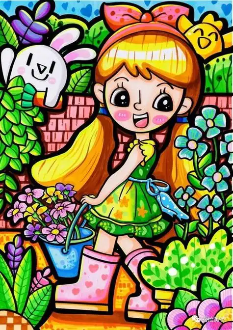 儿童画马克笔儿童画马克笔用水性还是油性