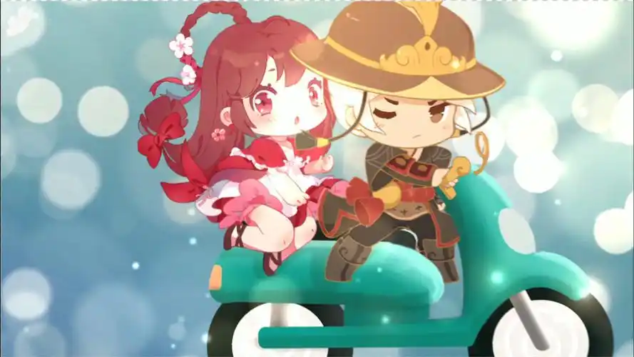 迷你世界:花小楼和程锦衣拍网梗,车上回眸一眼万年,你心动了吗